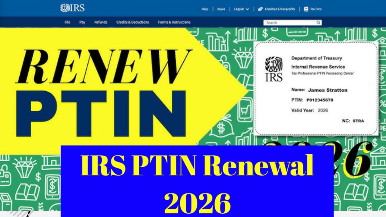 IRS PTIN Renewal 2026