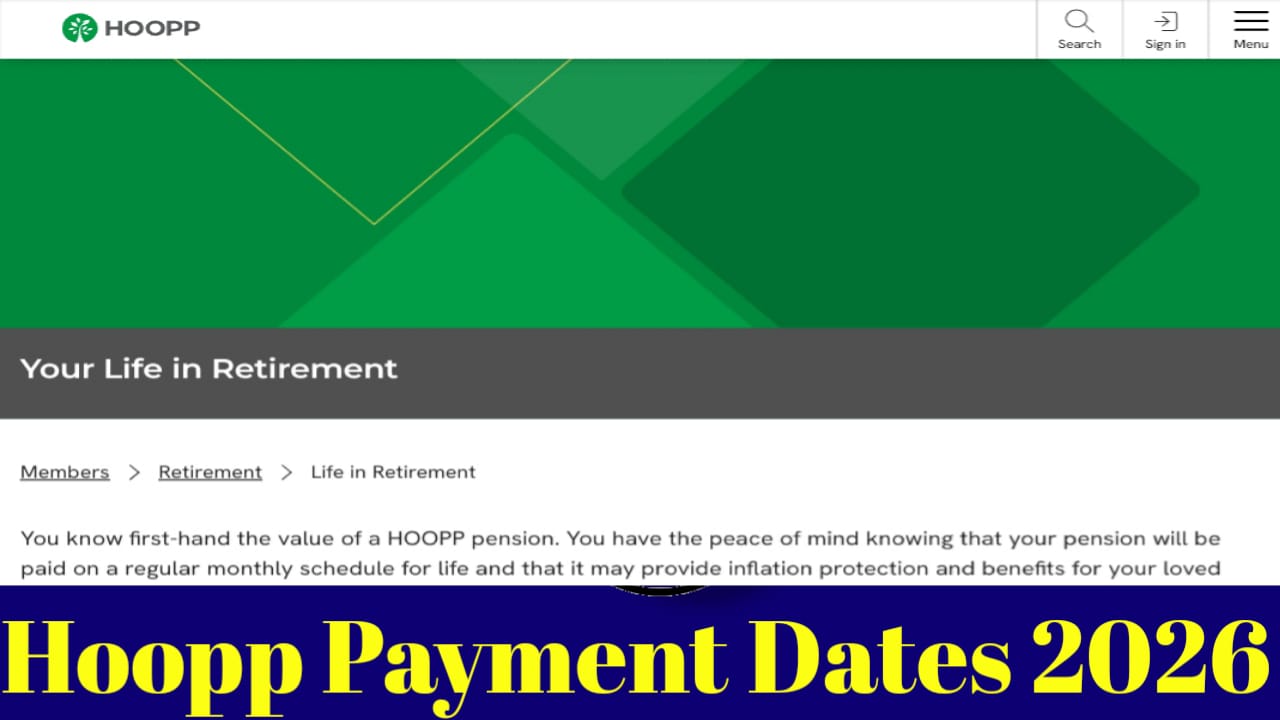 HOOPP Payment Dates 2026