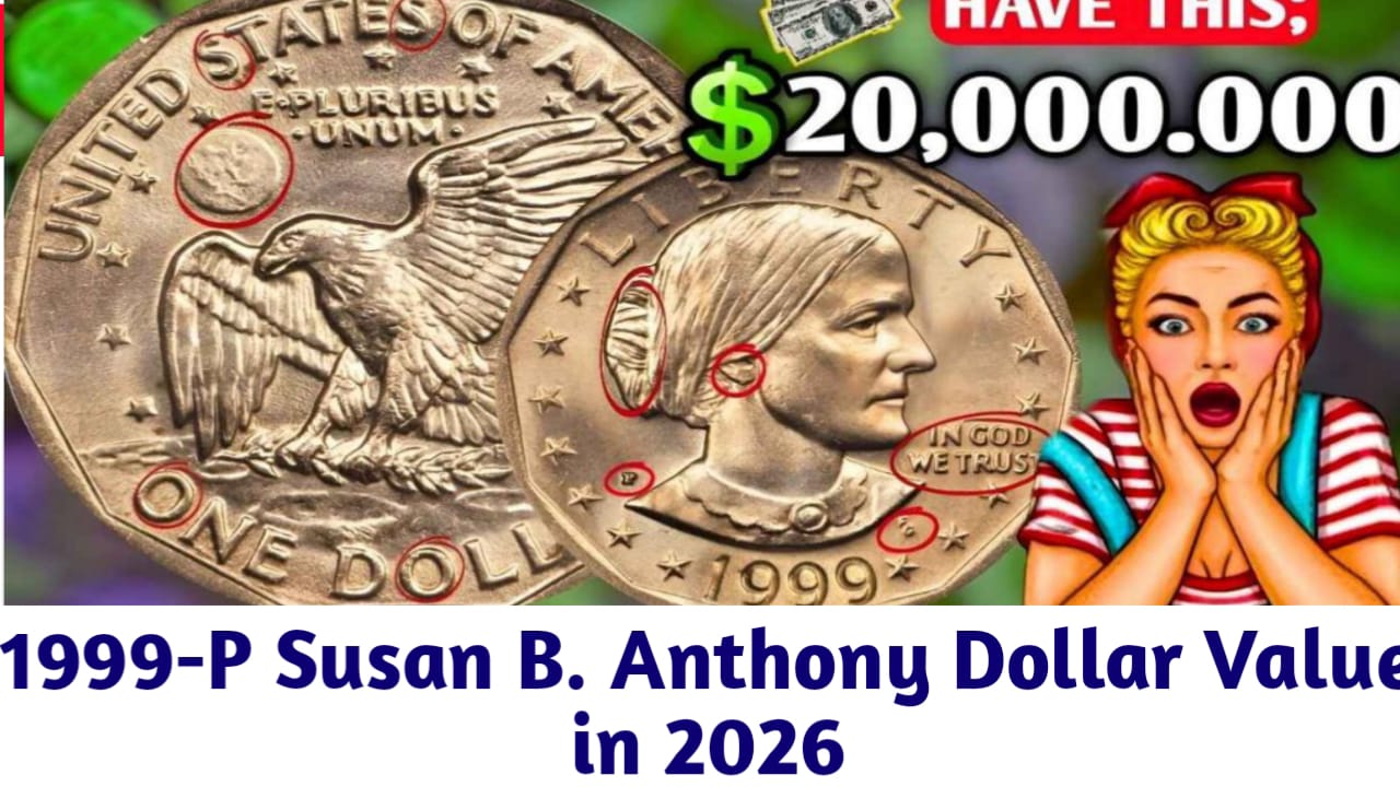1999-P Susan B Anthony Dollar Value in 2026