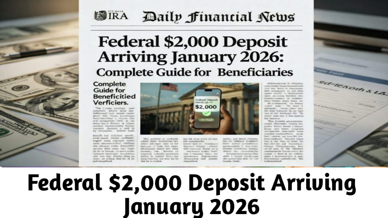 Federal $2000 Deposit Arriving in January 2026