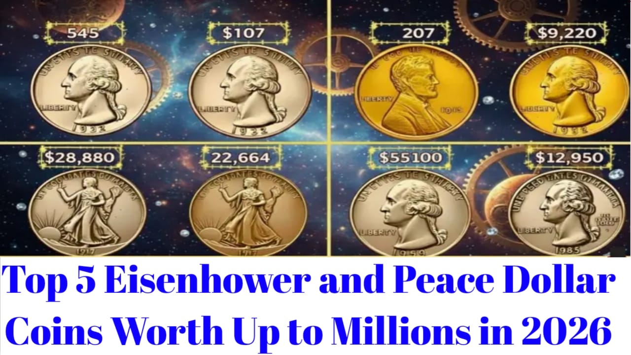 Top 5 Eisenhower and Peace Dollar Coins Worth Up to Millions in 2026
